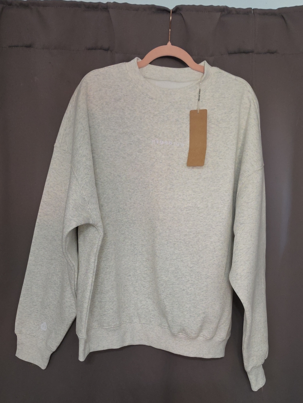 Women's Crewneck Sweater in Light Gray
